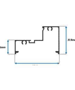 Escalonado para Ventana Fija de 2"