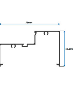 Escalonado para Ventana Fija de 3"