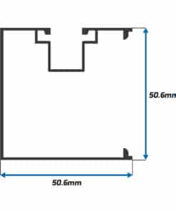 Esquinero para Ventana Fija de 2"